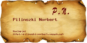 Pilinszki Norbert névjegykártya
